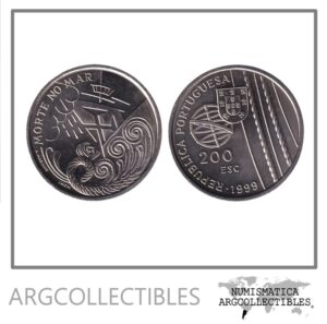 Portugal Moneda 200 Escudos 1999 Niquel Muerte en el Mar KM-716 UNC