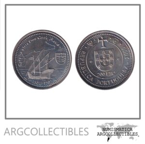Portugal Moneda 200 Escudos 2000 Niquel Florida KM-730 UNC