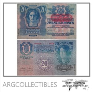 Austria Billete 20 Kronen 1919 P-53(1) XF
