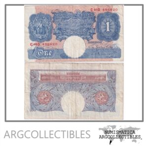 Inglaterra Billete 1 Pound 1940 P-367 VF