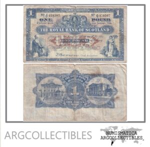 Escocia Billete 1 Pound 1944 P-322b F