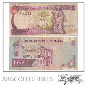 Malta Billete 2 Liri 1994 P-45d VF