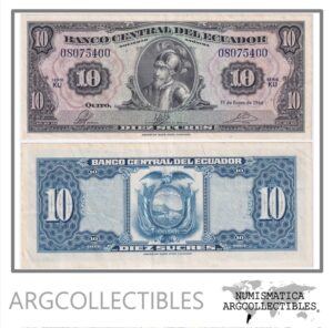 Ecuador Billete 10 Sucres 1966 P-101Aa XF