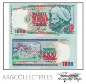Kazajistan Billete 1.000 Tenge 1994 P-16s UNC (Specimen)