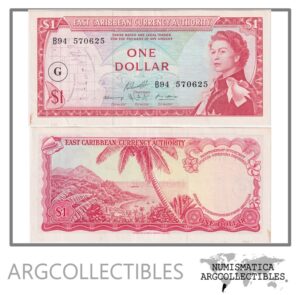 Granada Billete 1 Dolar 1965 P-13j AU