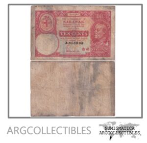 Sarawak Billete 10 Centavos 1940 P-25 F