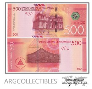 Nicaragua Billete 500 Cordobas 2014 P-214 AU