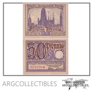 Danzig Billete 50 Pfennig 1919 P-11 UNC