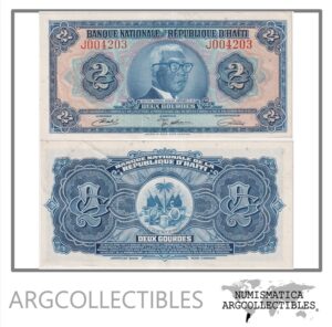 Haiti Billete 2 Gourdes 1919 (1971) P-201 AU