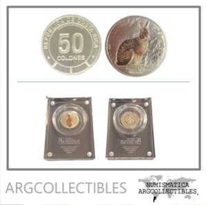 Costa Rica Moneda 50 Colones 2023 Fauna Conejo Niquel-Color UNC