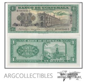 Guatemala Billete 1 Quetzal 1971 P-52h/ANG-75 UNC (Serie BD)