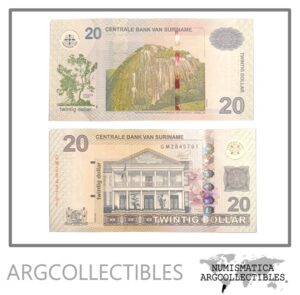 Surinam Billete 20 Dolares 2020 P-164 UNC