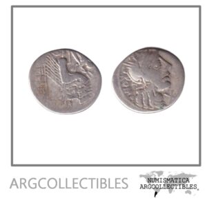Roma Republica Moneda Denario 137 a.c Gens Fannia BB-1