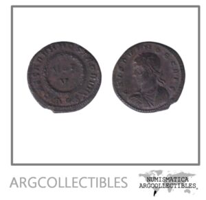 Imperio Romano Moneda AE Centenional 317 Crispo MRBI-8384.c
