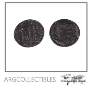 Imperio Romano Moneda VE Centenional 307 Constantino I, MRBI-8277.k