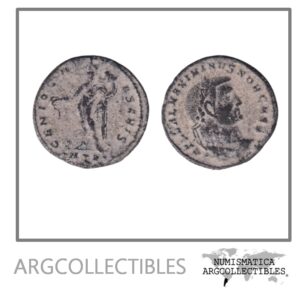 Bajo Imperio Romano Moneda Ae Follis 305 Maximo Daia, MRBI-7523.f