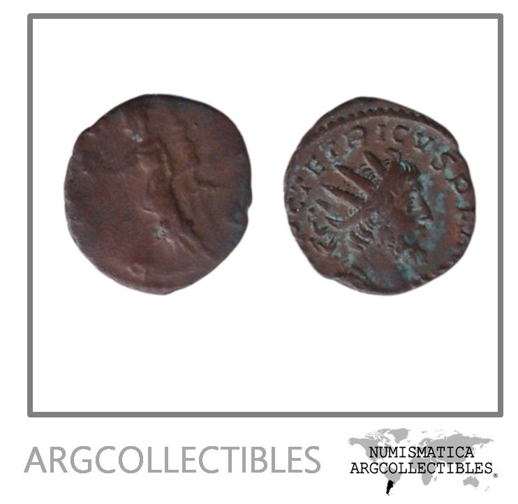 Imperio Galo-Romano Moneda VE Antoniniano 270 Tetrico I,Sear-11243,RIC-100