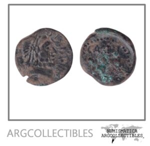 Hispania - Carteia Moneda AE Cuadrante 45 a.C. Cais Minius FAB-1423