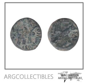 Hispania - Carteia Moneda AE Cuadrante 14-37 Tiberio RPC-I-123