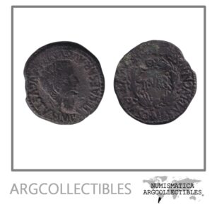 Hispania-Turiaso Moneda AE AS 14-37 Emision Local Bajo Roma Tiberio RPC-I-413