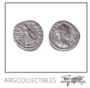 Imperio Romano Moneda Denario 218 Elagabalo, Augusto RIC#21 (Original)