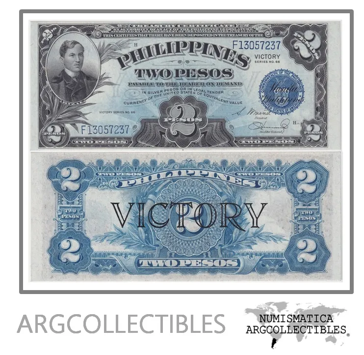 Filipinas Billete 2 Pesos 1944 P-95a UNC