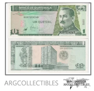 Guatemala Billete 1 Quetzal 1998 P-99/ANG-182 UNC (Serie BB)