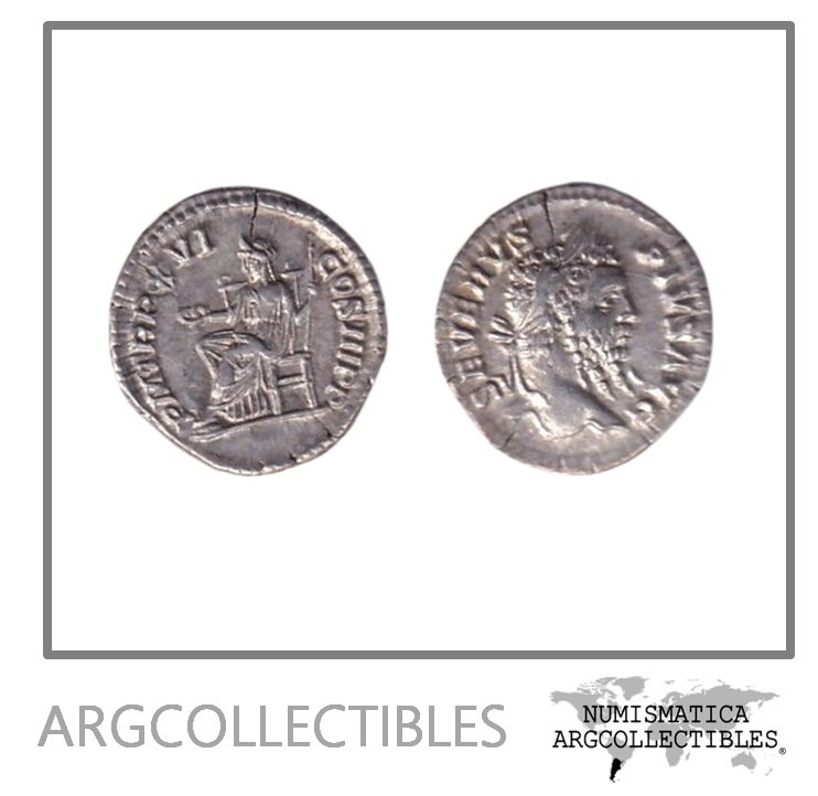 Roma Moneda Denario 208 DC Septimio Severo RIC-218 Spink 6344