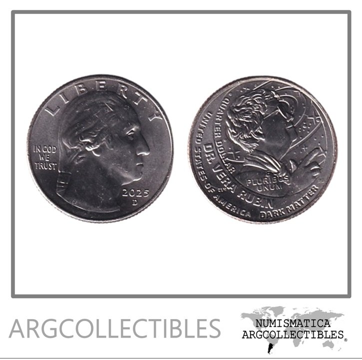 USA Moneda 1/4 Dolar 2025 D Niquel Mujeres Dra. Vera Rubin UNC