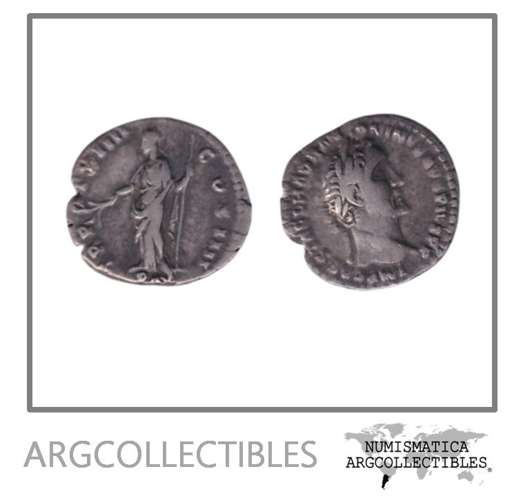 Roma Imperio Moneda Denario 150 DC -Antonio Pio S.582/RIC.200c