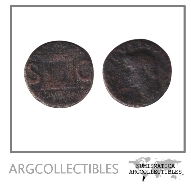 Imperio Romano Moneda AE AS 14-37 Tiberio RIC#81,Sear-1789