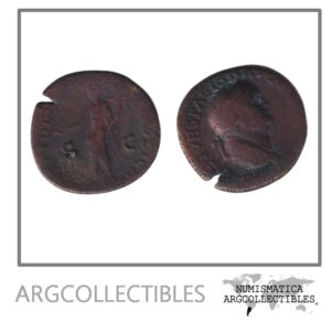 Imperio Romano Moneda AE AS 69-79 Vespasiano RIC-1164