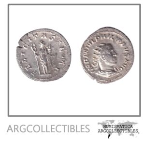 Roma Moneda Antoniniano 245 DC Filipo I Plata RIC-31 Spink-8928