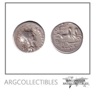 Roma Republica Moneda Denario 115-114 a.c Familia Cipia