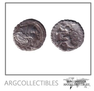 Roma Republica Moneda Denario 209-208 a.c Canto Serratus