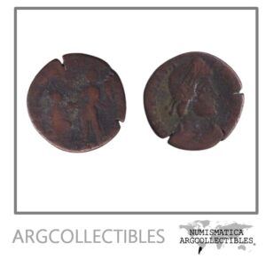 Imperio Romano Moneda AE Maiorina 383 Magno Maximo MRBI-9261.b