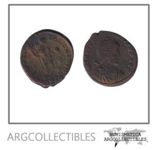 Imperio Romano Moneda AE Decargiro 379 Teodosio I, MRBI-9232.b