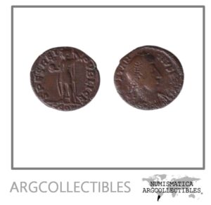 Imperio Romano Moneda AE Nummus 337 Constancio II, MRBI-8671.c