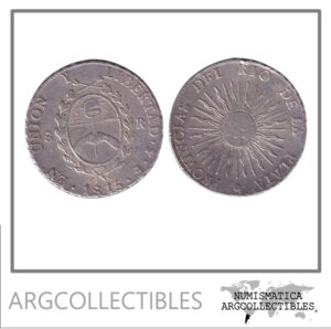 Argentina Moneda 8 Reales 1815 Plata 896 KM-14/CJ-5.1.16.1 A11-R1 VF