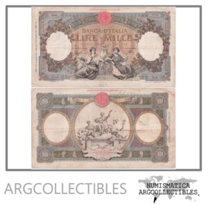 Italia Billete 1.000 Liras 1941 P-56c VF