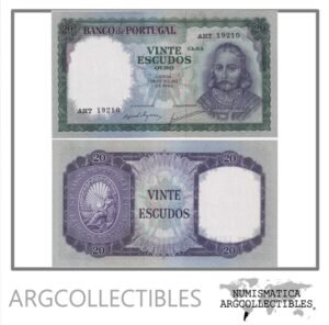 Portugal Billete 20 Escudos 1960 P-163 AU