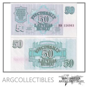 Letonia Billete 50 Rublos 1992 P-40 UNC