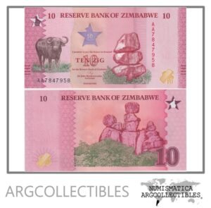 Zimbabwe Billete 10 Zig 2026 P-115 UNC