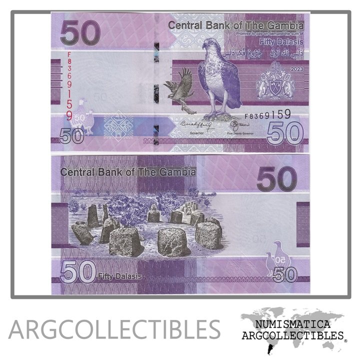 Gambia Billete 50 Dalasis 2023 P-40 UNC