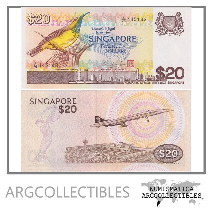 Singapur Billete 20 Dolares 1979 P-12 UNC