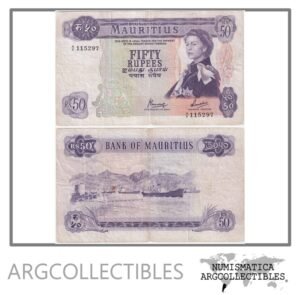 Mauricio Billete 50 Rupias 1967 P-33 F