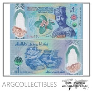 Brunei Billete 1 Dolar 2024 P-41 UNC (Polimero)