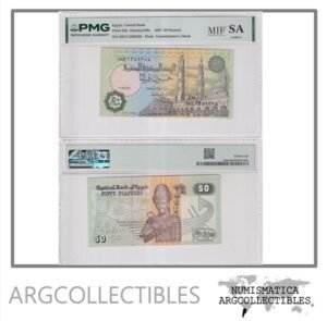 Egipto Billete 50 Piastres 2007 P-62n UNC (Certificado)