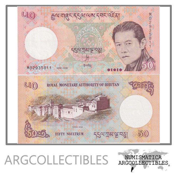 Bhutan Billete 50 Ngultrum 2008 P-31 UNC