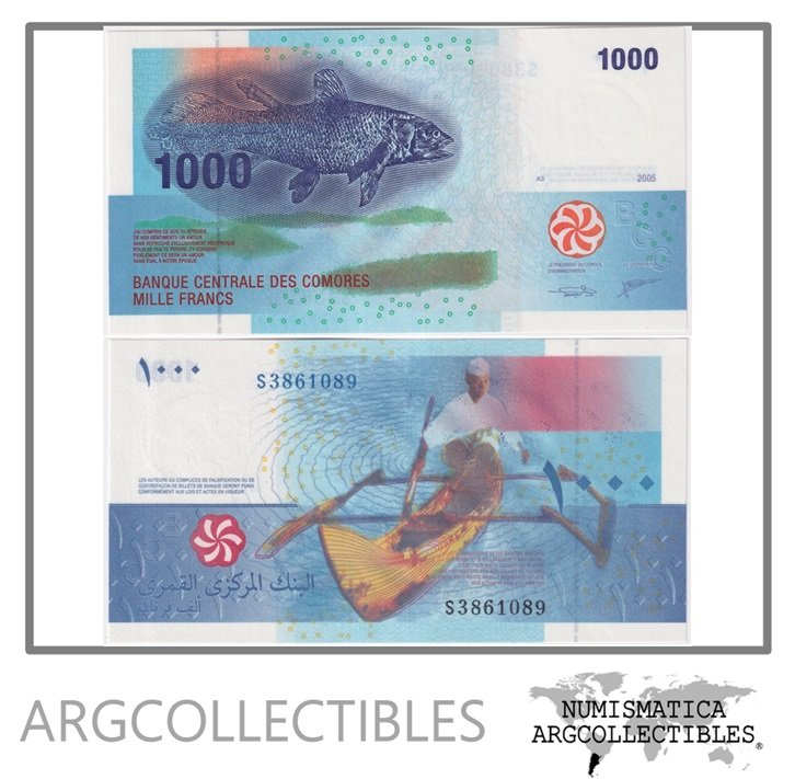 Comores Billete 1.000 Francos 2005 P-16 UNC